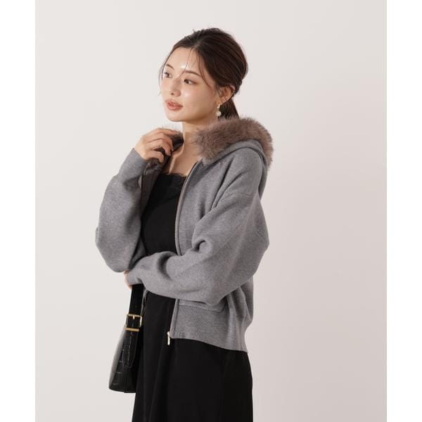 エコファー付きニットパーカー 25AW | プロポーション ボディ