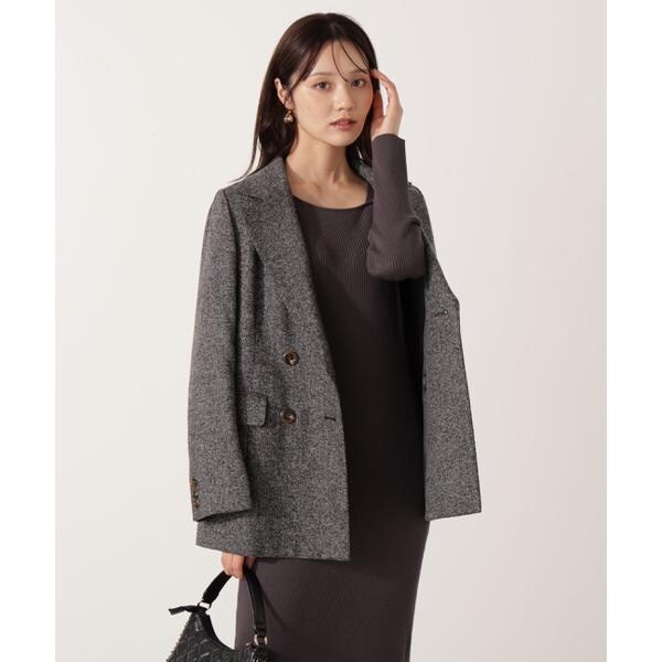 PROPORTION BODY DRESSING　モヘアチェックコート cd011-89671-04b.jpg?basethum=225