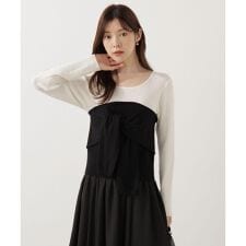 レイヤード風ニット