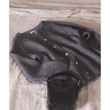 FOX混ダブルフェイスニットカーディガン 25AW