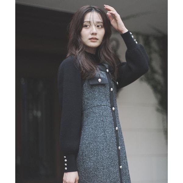 ベロアリボン付きニット | プロポーション ボディドレッシング