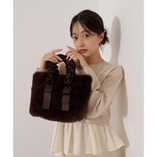 プロポーション ボディドレッシング(PROPORTION BODY DRESSING)のフリルハンドルフェイクファートートバッグ
