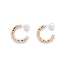 パールフープピアス