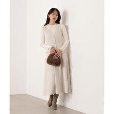 ミックスツイードロングジャンスカ  25AW