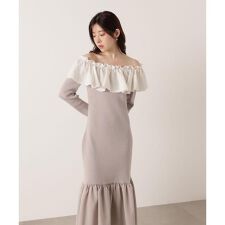 プロポーション ボディドレッシング(PROPORTION BODY DRESSING)の2wayオフショルニットワンピース 25AW