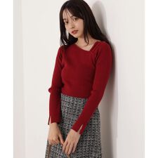 アシメネックリブニット 25AW