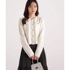 プロポーション ボディドレッシング(PROPORTION BODY DRESSING)の釦POINTウール混カーディガン 25AW