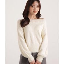 ミニシャギーオフショルニット 25AW