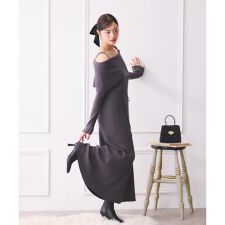 オフショルリブニットワンピース 25AW