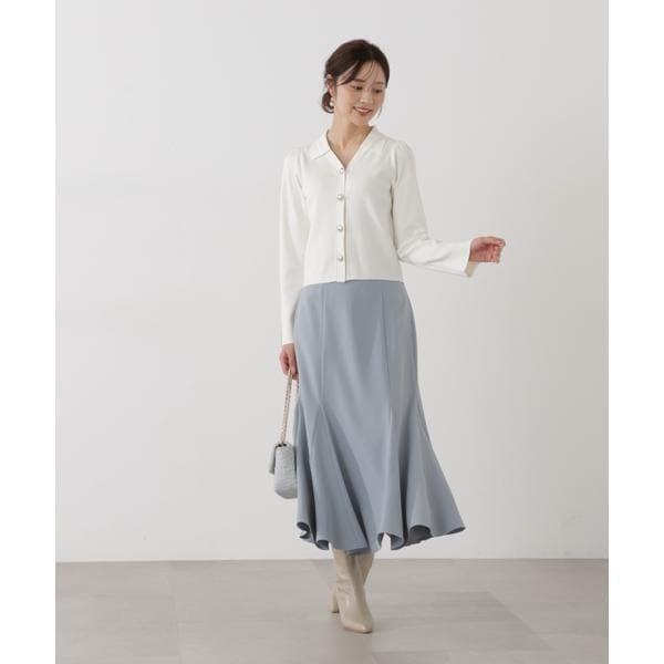 ウォッシャブル＞ハイウエストマーメイドスカート 25AW