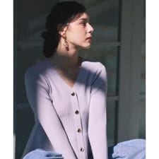 シアー切替ペプラムニット　26SS