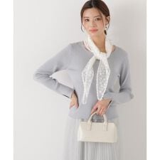 《EDIT COLOGNE》レーススカーフ付きリブニット　26SS