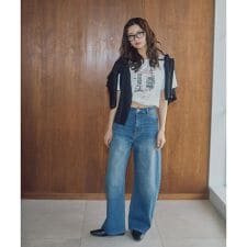 〈a／mie〉カーブデニムパンツ　26SS