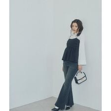 〈a／mie〉フレアデニムパンツ　26SS