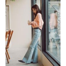 〈a／mie〉フレアデニムパンツ　26SS