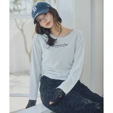 〈a／mie〉ドロストシアートップス　　26SS