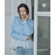 〈a／mie〉シルク混ニットカーディガン　26SS