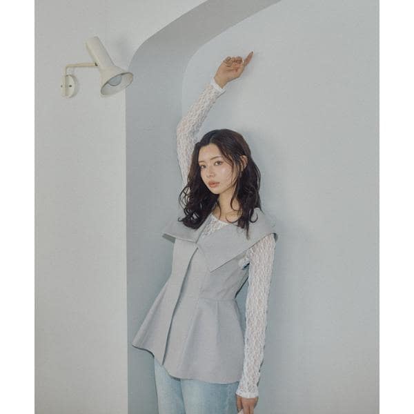 〈a／mie〉ビッグカラージレ　26SS