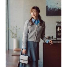 ラメ透かしニットジャケット　26SS