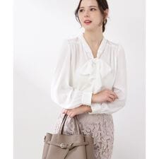 ラッフルリボンブラウス　26SS