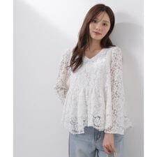 レースペプラムブラウス 26SS