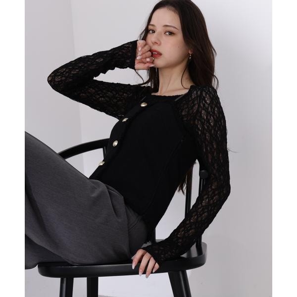 ＜L＞MIXキャミオールインワン　26SS