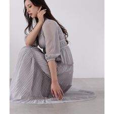 ＜L＞ピンタックロングワンピース　26SS