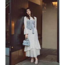 チュールドッキングレーススカート　26SS