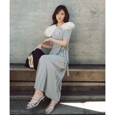 《EDIT COLOGNE》レースカラー2wayニットワンピース　26SS