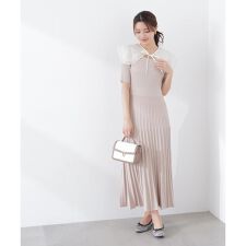 《EDIT COLOGNE》レースカラー2wayニットワンピース　26SS