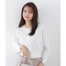 ＜ウォッシャブル／UV＞ベーシックカーディガン　26SS