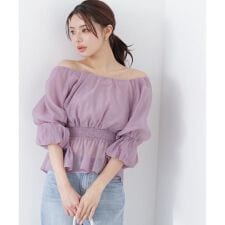 2wayオフショルフィッシュテールブラウス 26SS