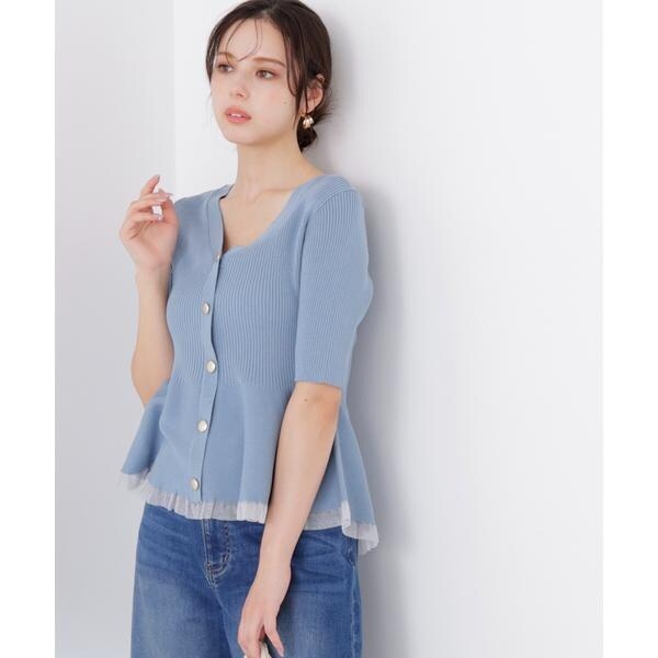 部分シアーペプラムニット 26SS | プロポーション ボディドレッシング