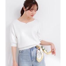 5分袖ハートカットドルマンニット 26SS