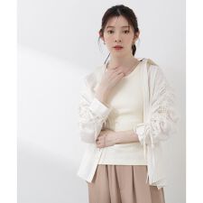 〈a／mie〉ドロストスリーブシャツ