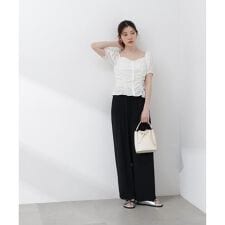 〈a／mie〉イージーパンツ