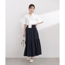 タフタギャザースカート 26SS