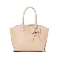 リボンチャーム付きトートバッグ