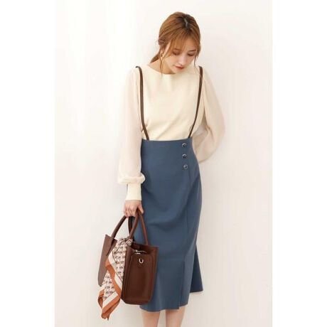 サスペンダー付ハイウエストタイトジャンパースカート プロポーション ボディドレッシング Proportion Body Dressing ファッション通販 マルイウェブチャネル To605 267 63 01