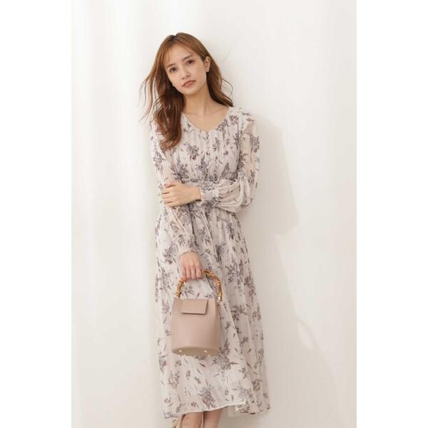プリーツフラワーワンピース プロポーション ボディドレッシング Proportion Body Dressing ファッション通販 マルイウェブチャネル To605 267 64 01