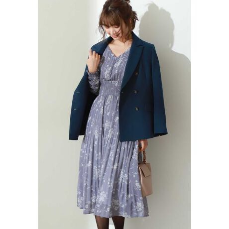 プリーツフラワーワンピース プロポーション ボディドレッシング Proportion Body Dressing ファッション通販 マルイウェブチャネル To605 267 64 01