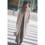 フォックスファーティペット付ノーカラーコート | プロポーション 