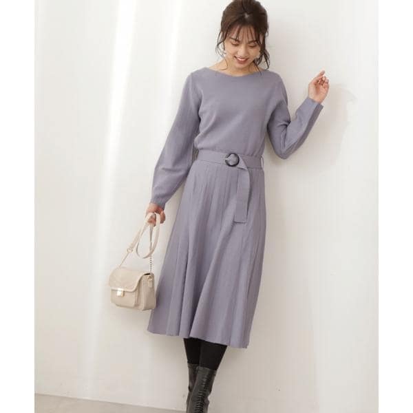 Proportion Body Dressing♡タックスリーブニットワンピース - ロング