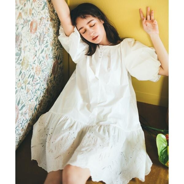 ◇カラーカットワークワンピース | ジル バイ ジル スチュアート(JILL