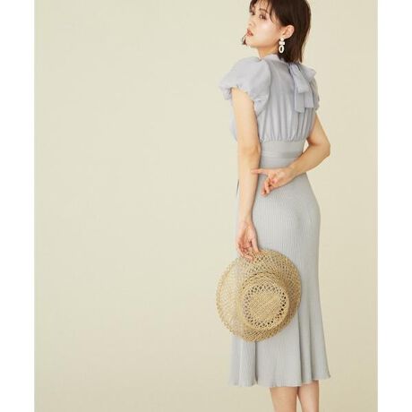 ブラウスドッキングワンピース WEB限定カラー：ブラック | ジル バイ 