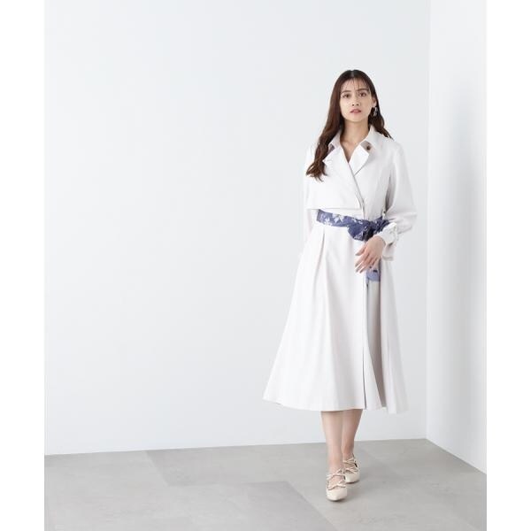 スカーフ付トレンチコート WEB限定カラー：クリアブルー | ジル バイ