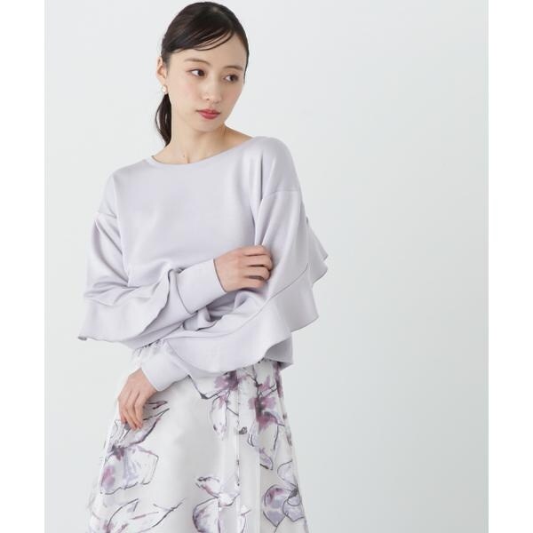 ジルスチュアート　ラッフルデザイントップス ラッフルディテールダイバースエット | ジル バイ ジル スチュアート