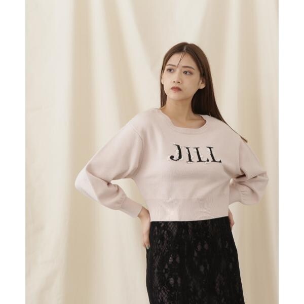 ロゴジャガードビジューニット | ジル バイ ジル スチュアート(JILL by JILL STUART) | マルイウェブチャネル