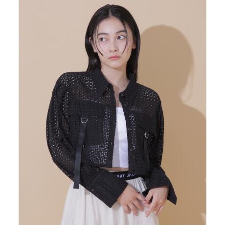 コットンレースクロップドシャツ | ジル バイ ジル スチュアート(JILL 