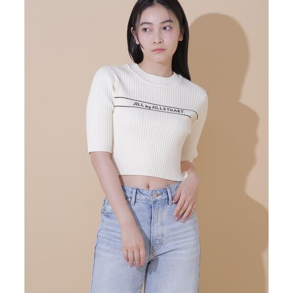 ロゴジャガードコンパクトニット | ジル バイ ジル スチュアート(JILL